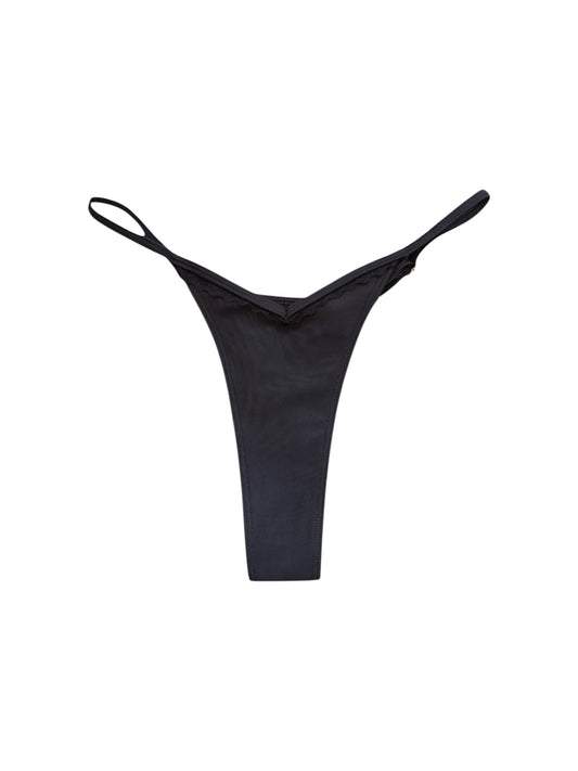 Velvet Noir Thong Bottom